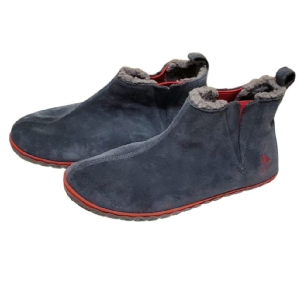 L.L Bean Gray Slipper Boot Suede Leather Women 8